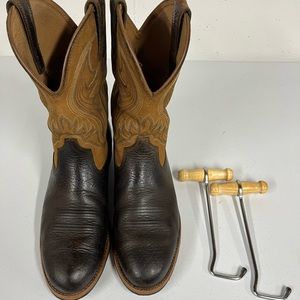 Aristotle western boots with boot hooks